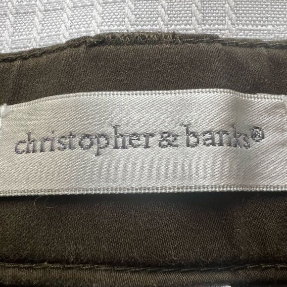 Christopher & Banks Cotton Stretch Slim Bootcut Casual Career Pants Slacks - Picture 10 of 16